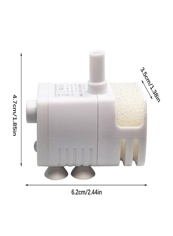 Flylin Pet Water Fountain Water Pump, DC 5V USB Water Pump with LED Light Brushless Pet Water Dispenser Pump - Image 2